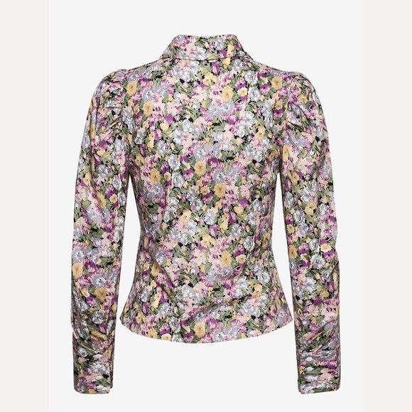 Only shirt with puff sleeves in floral print - Picture 3 of 4